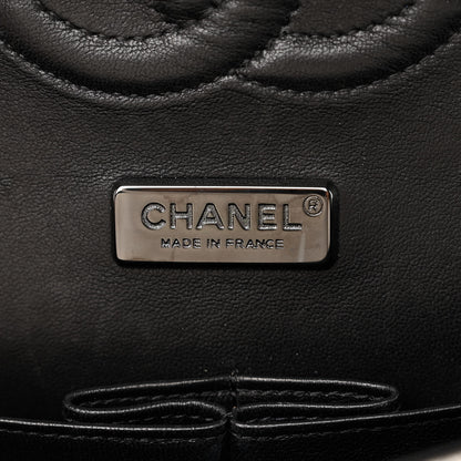 Chanel Metallic Lambskin Painted Feministe Newsprint Medium Double Flap So Black 6 of 14