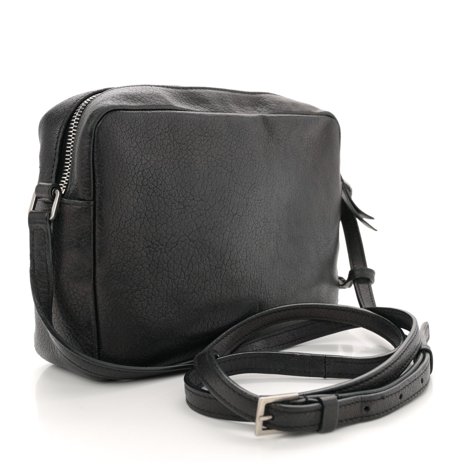 Saint Laurent Lambskin Monogram Small Lou Camera Bag Black 3 of 14