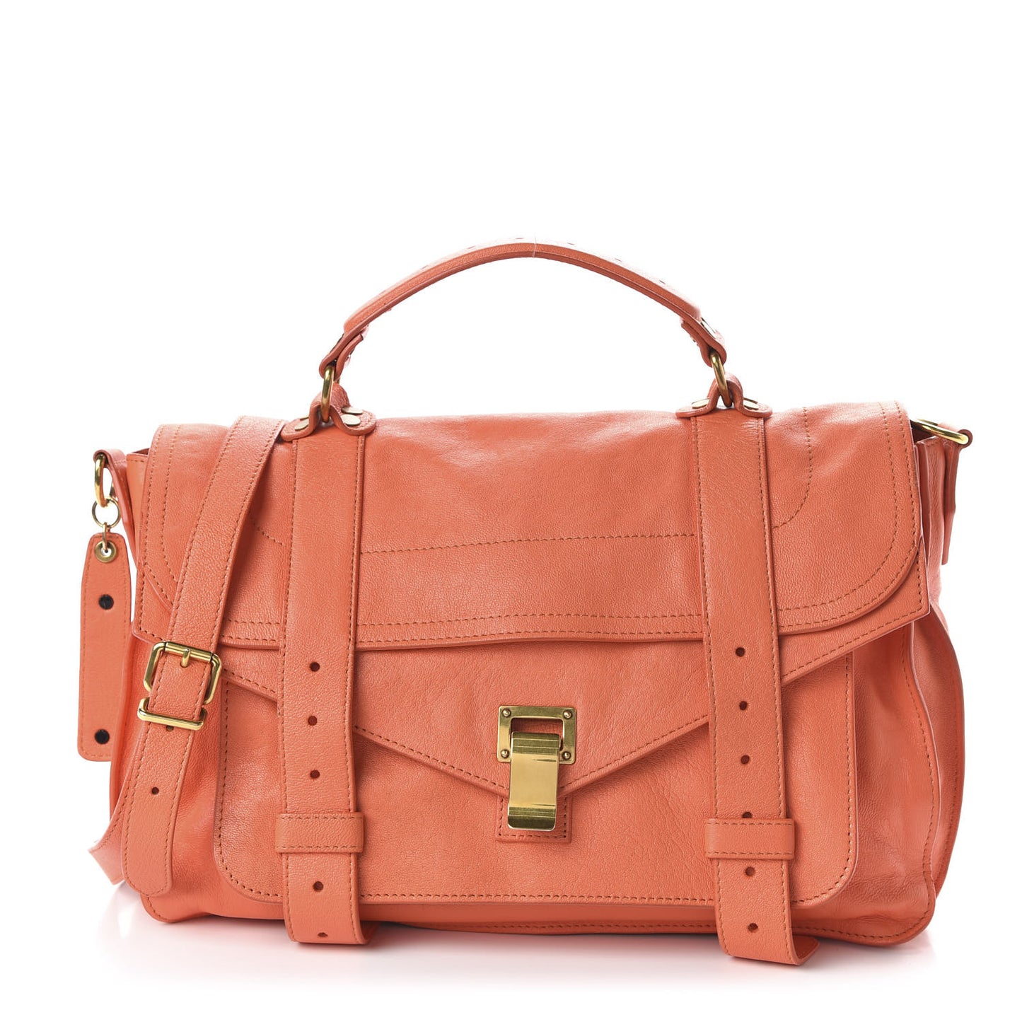 Lambskin Medium PS1 Satchel Grapefruit
