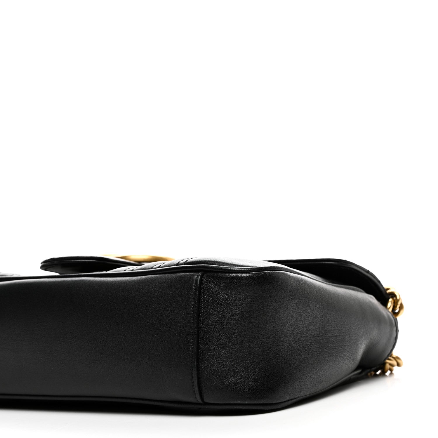 Gucci Calfskin Matelasse Small GG Marmont Shoulder Bag Black 10 of 10