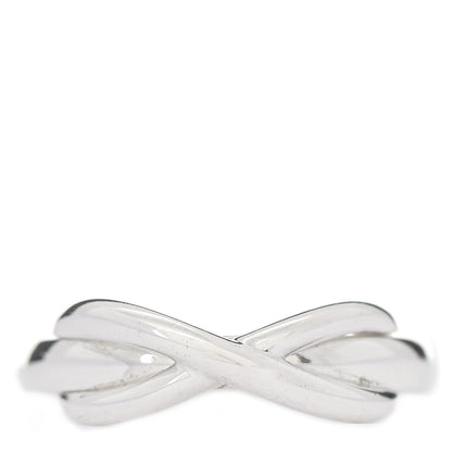 Tiffany Sterling Silver Infinity Ring 46 3.75 1 of 4