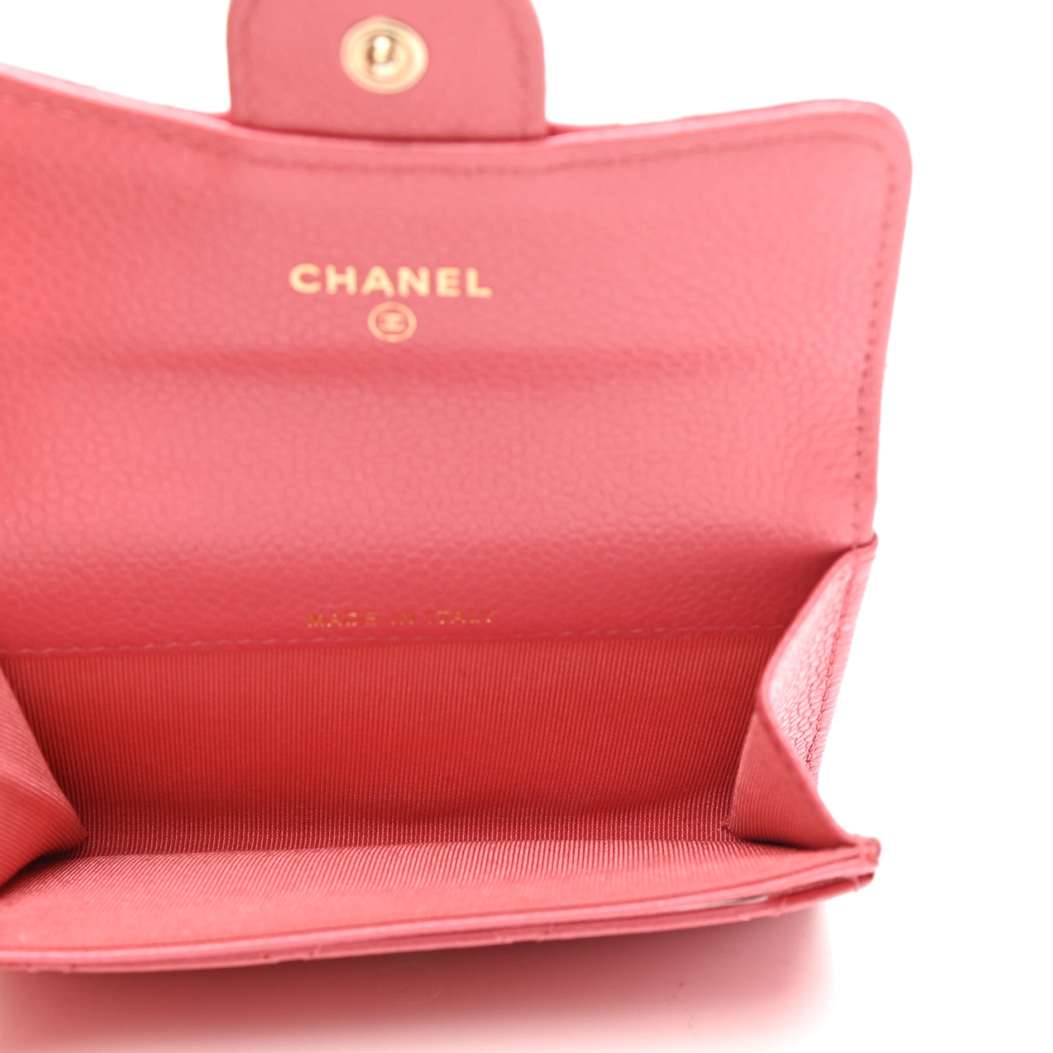 Chanel Caviar Quilted Flap Card Holder Pink 5 of 9
