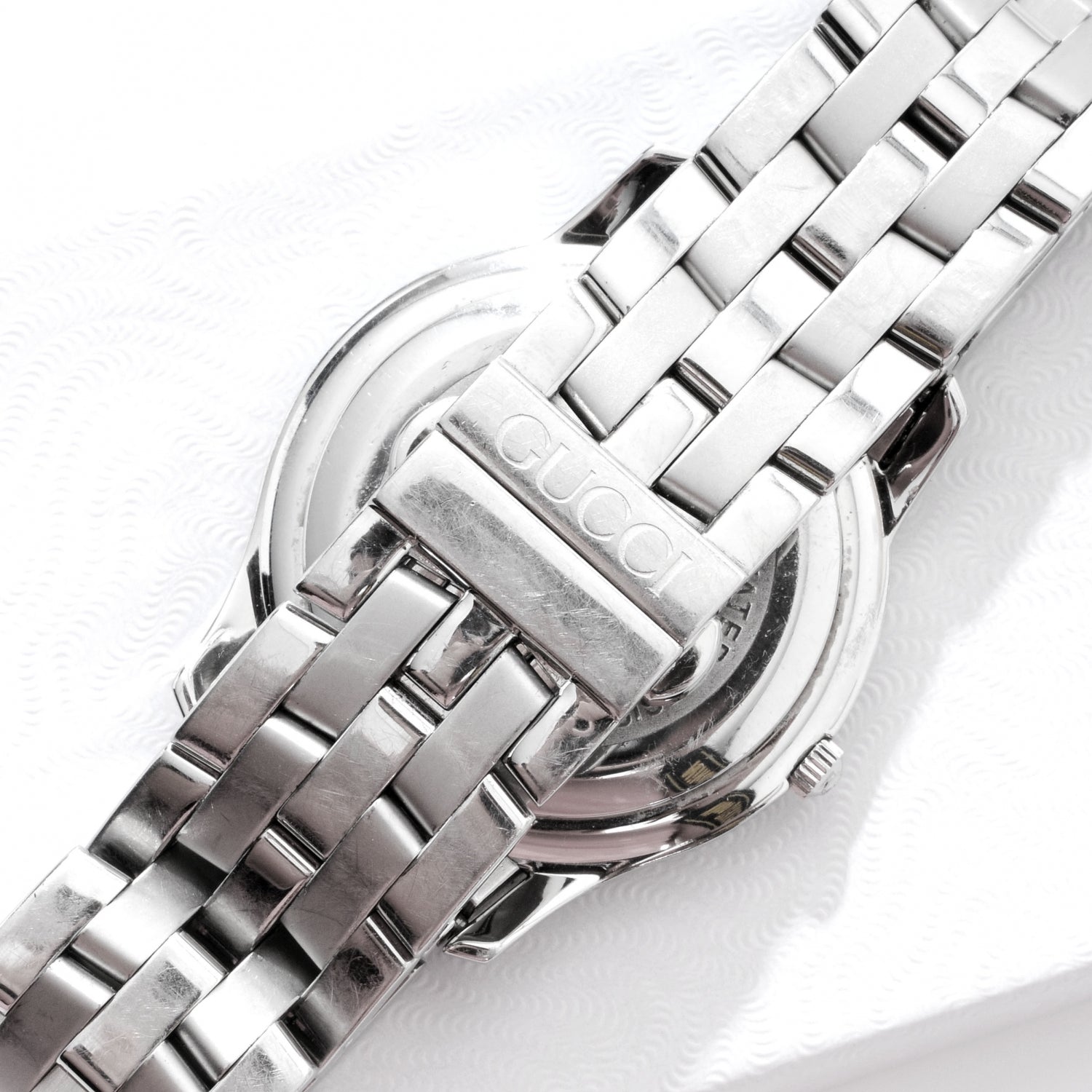 Gucci Stainless Steel Diamond 35mm 5500M Quartz Watch Black 4 of 6