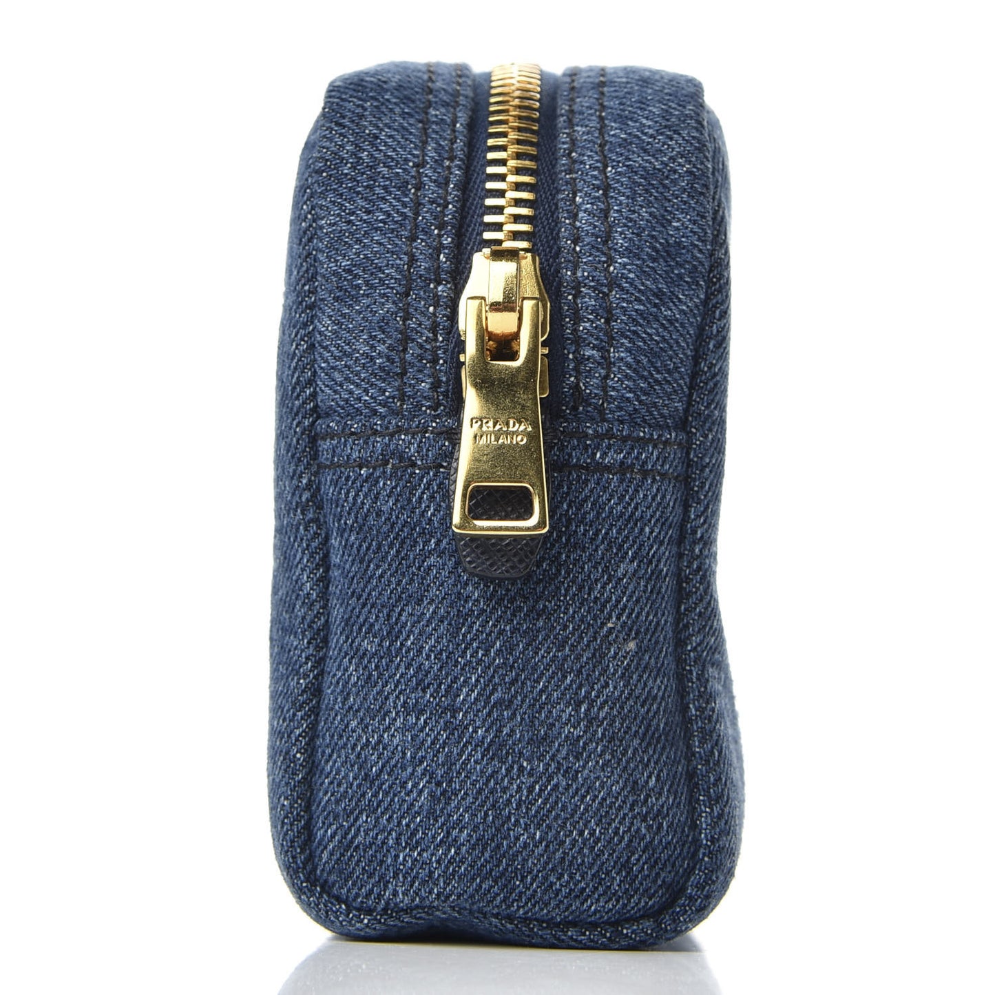 Denim Cosmetic Pouch Bleu