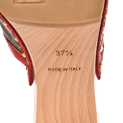 Louis Vuitton Monogram Cerises Mules Heels 37.5 8 of 13