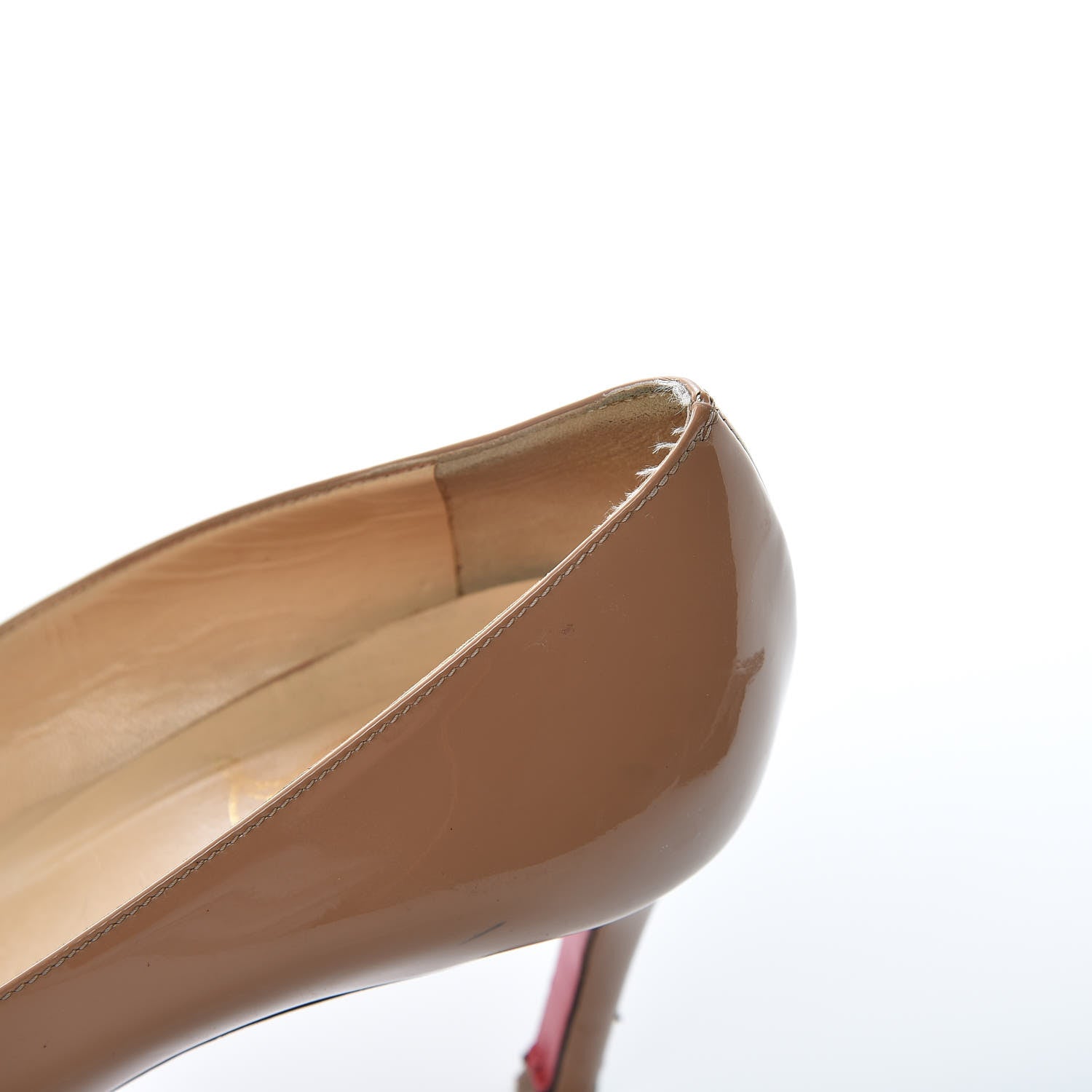 Christian Louboutin Patent Simple 70 Pumps 36.5 Nude 10 of 26