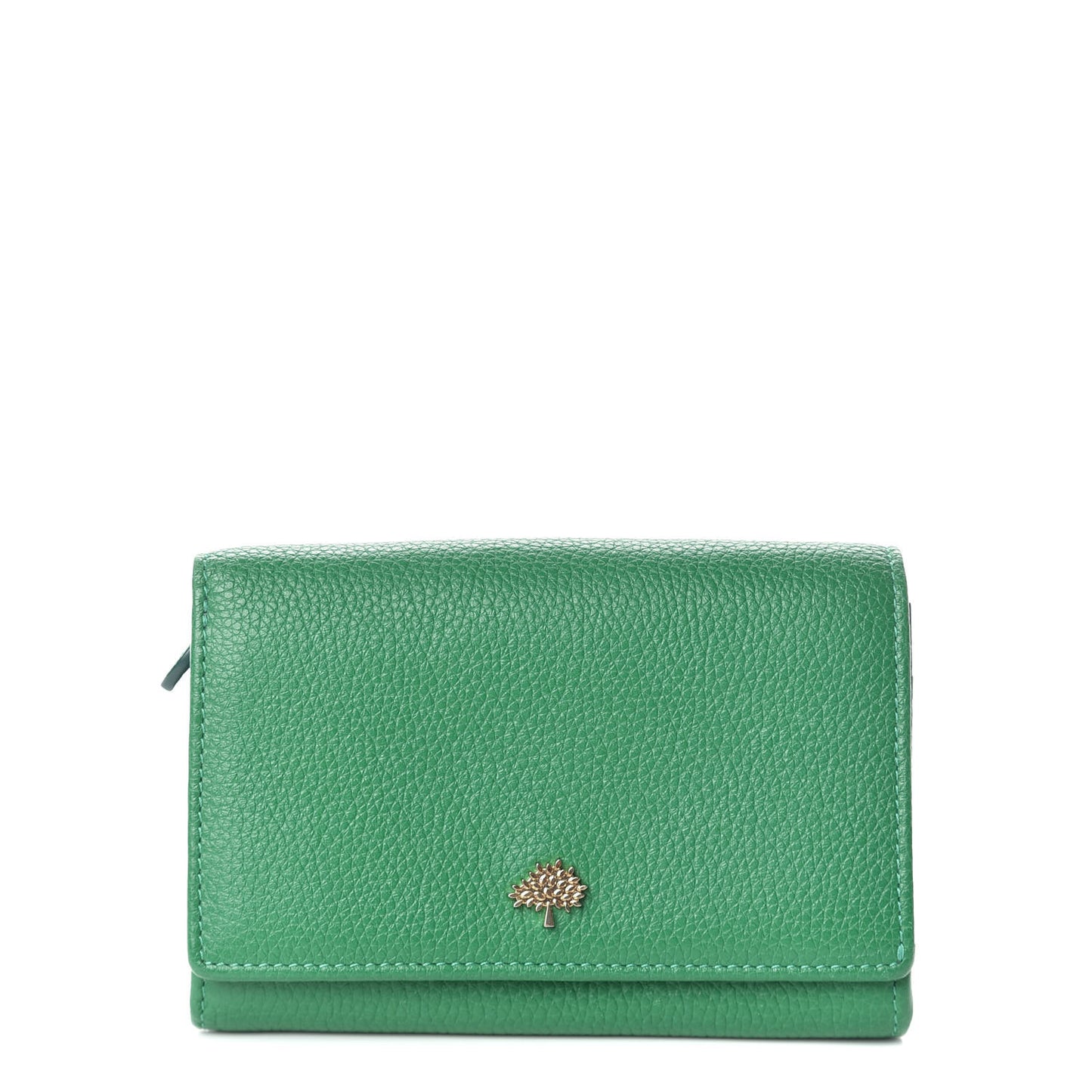Small Classic Grain Tree French Purse Wallet Green