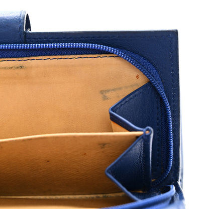Bottega Veneta Nappa Intrecciato Continental Snap Wallet Cobalt 12 of 12