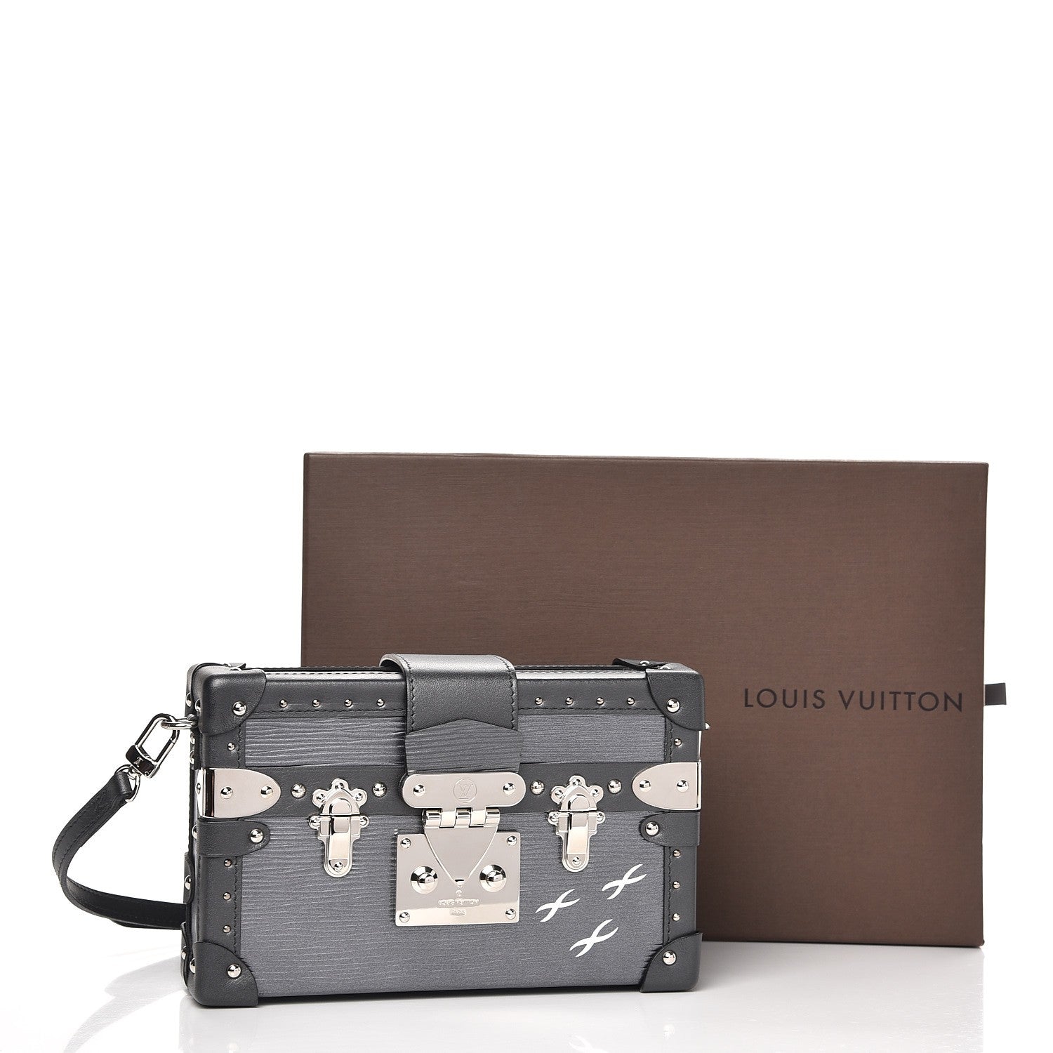 Louis Vuitton Epi Petite Malle Anthracite Nacre 8 of 8