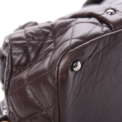 Chanel Distressed Lambskin Vintage Ligne Lady Braid Tote Brown 11 of 18