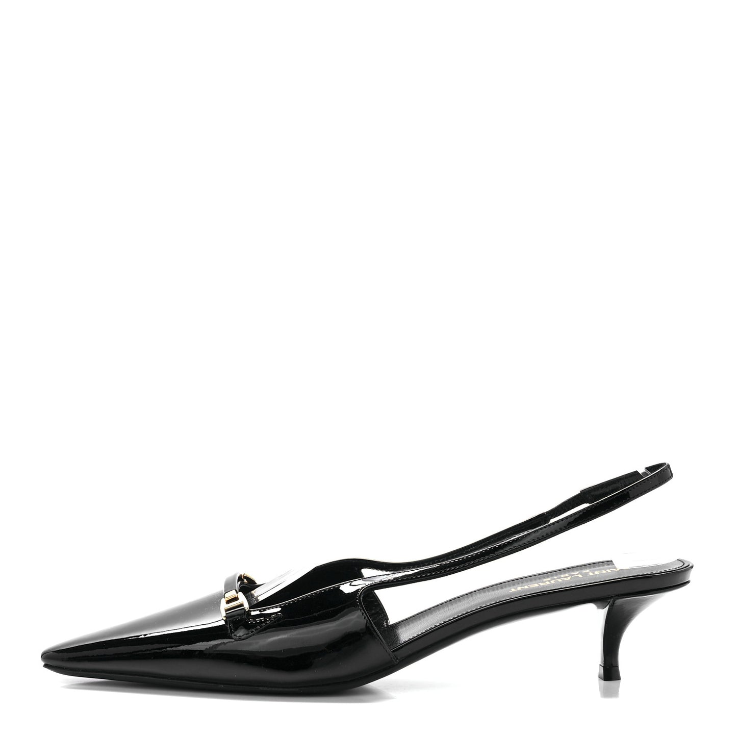 Patent Bade Slingback Pumps 40 Black