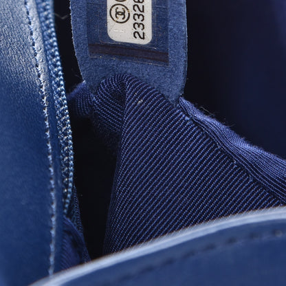 Chanel Calfskin Quilted New Medium Boy Flap Blue 8 of 8