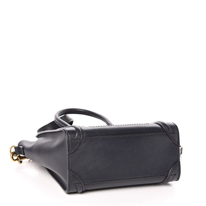 Celine Smooth Calfskin Nano Luggage Ink 4 of 11