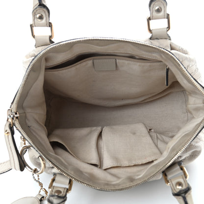 Gucci Guccissima Medium Sukey Top Handle Bag White 4 of 4
