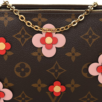 Louis Vuitton Monogram Blooming Flowers Double Zip Pochette 9 of 11