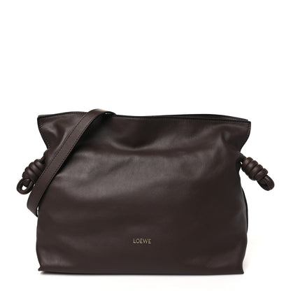 Loewe Nappa Medium Flamenco Knot Bag Chocolate 1 of 11