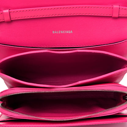 Balenciaga Shiny Box Calfskin Small B Bag Acid Fuchsia 5 of 10
