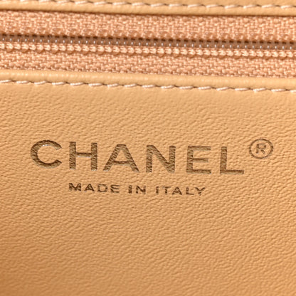 Chanel Raffia Patent Medium CC Filigree Vanity Case Black 5 of 10