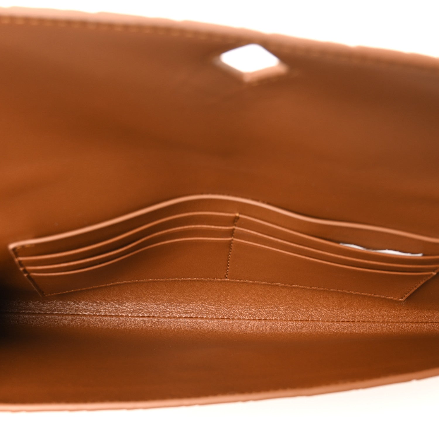 Bottega Veneta Suede Intrecciato Long Andiamo Top Handle Clutch Amber 5 of 9