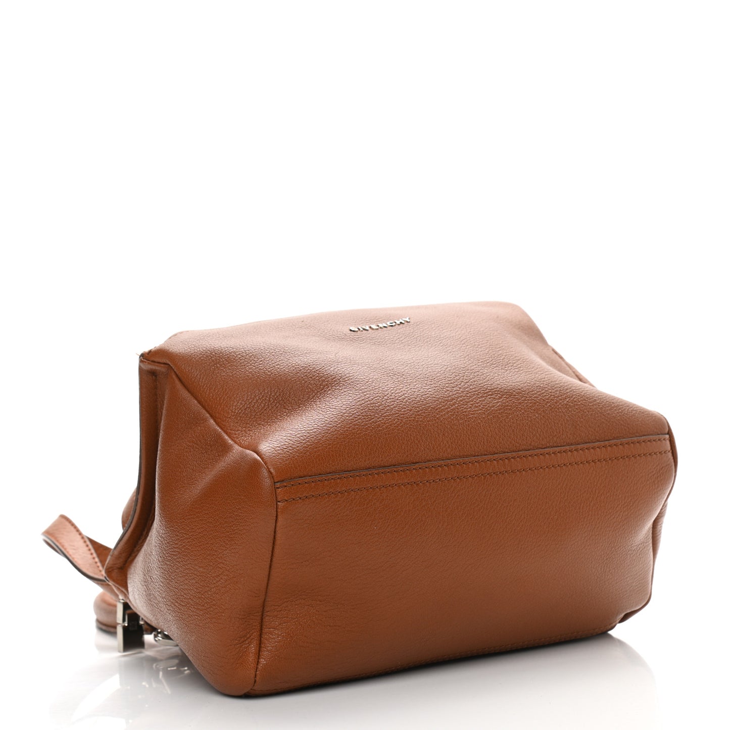 Sugar Goatskin Small Pandora Chestnut