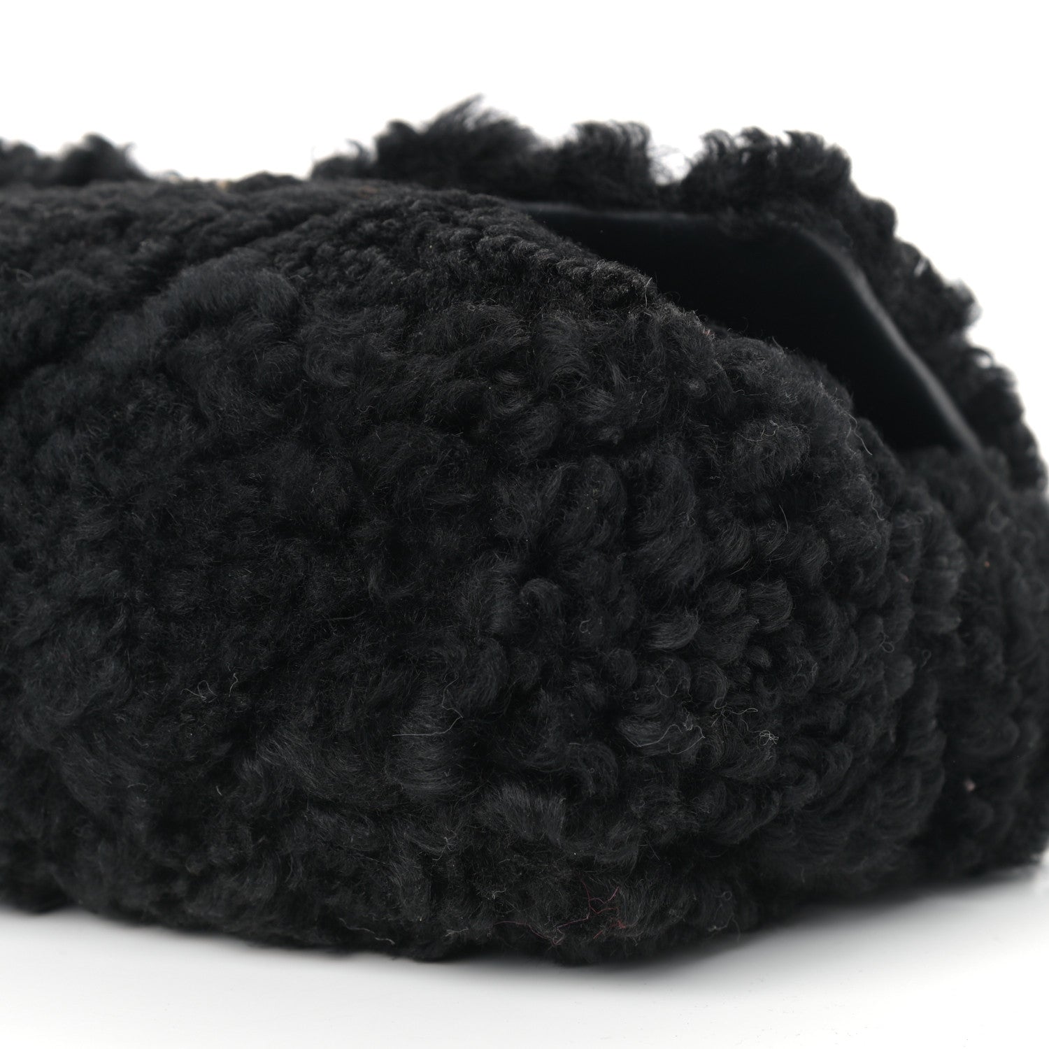 Chanel Shearling Sheepskin Large Chanel 19 Flap Black 9 of 9