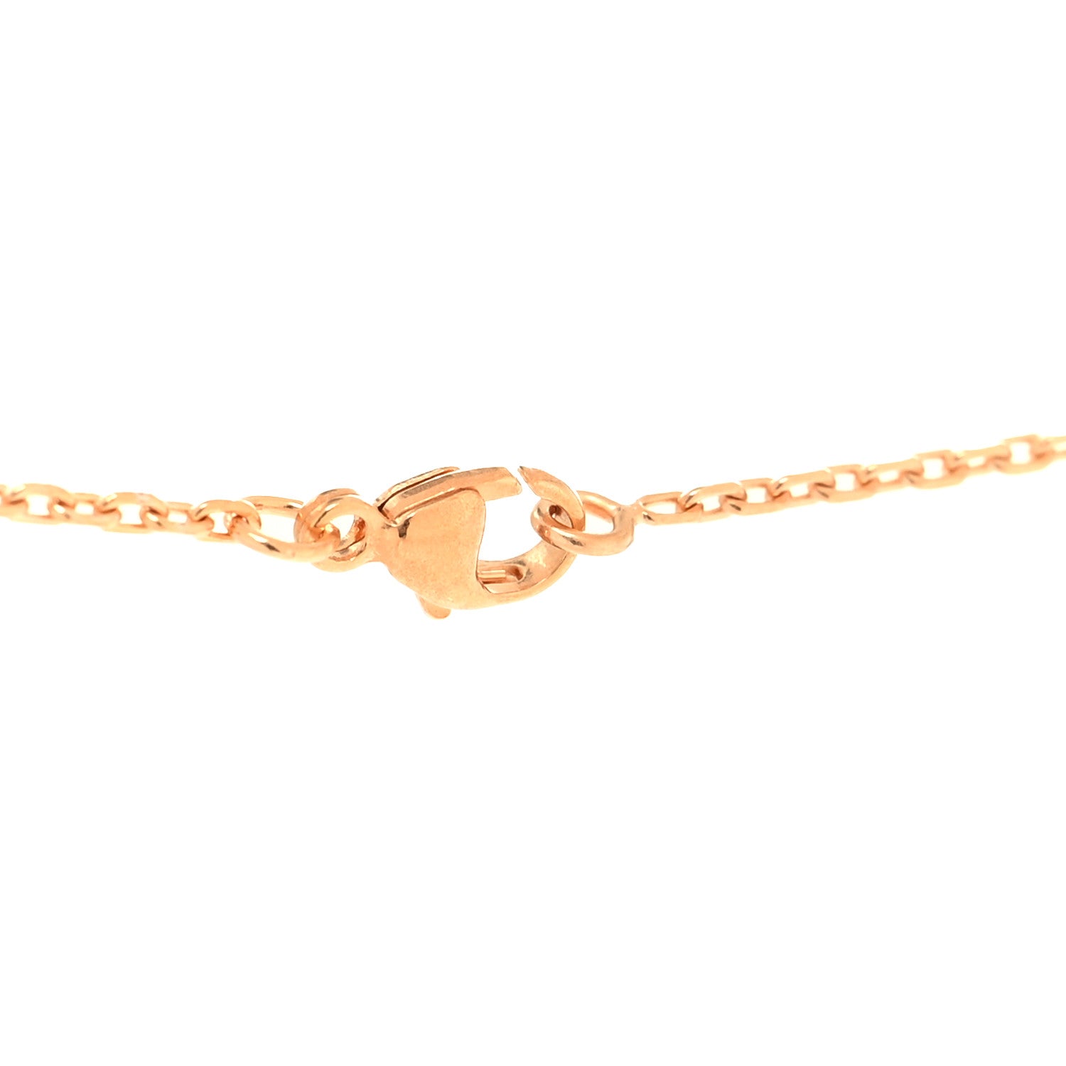 Hermes Lacquered Rose Gold Mini Pop H Pendant Necklace White 4 of 6