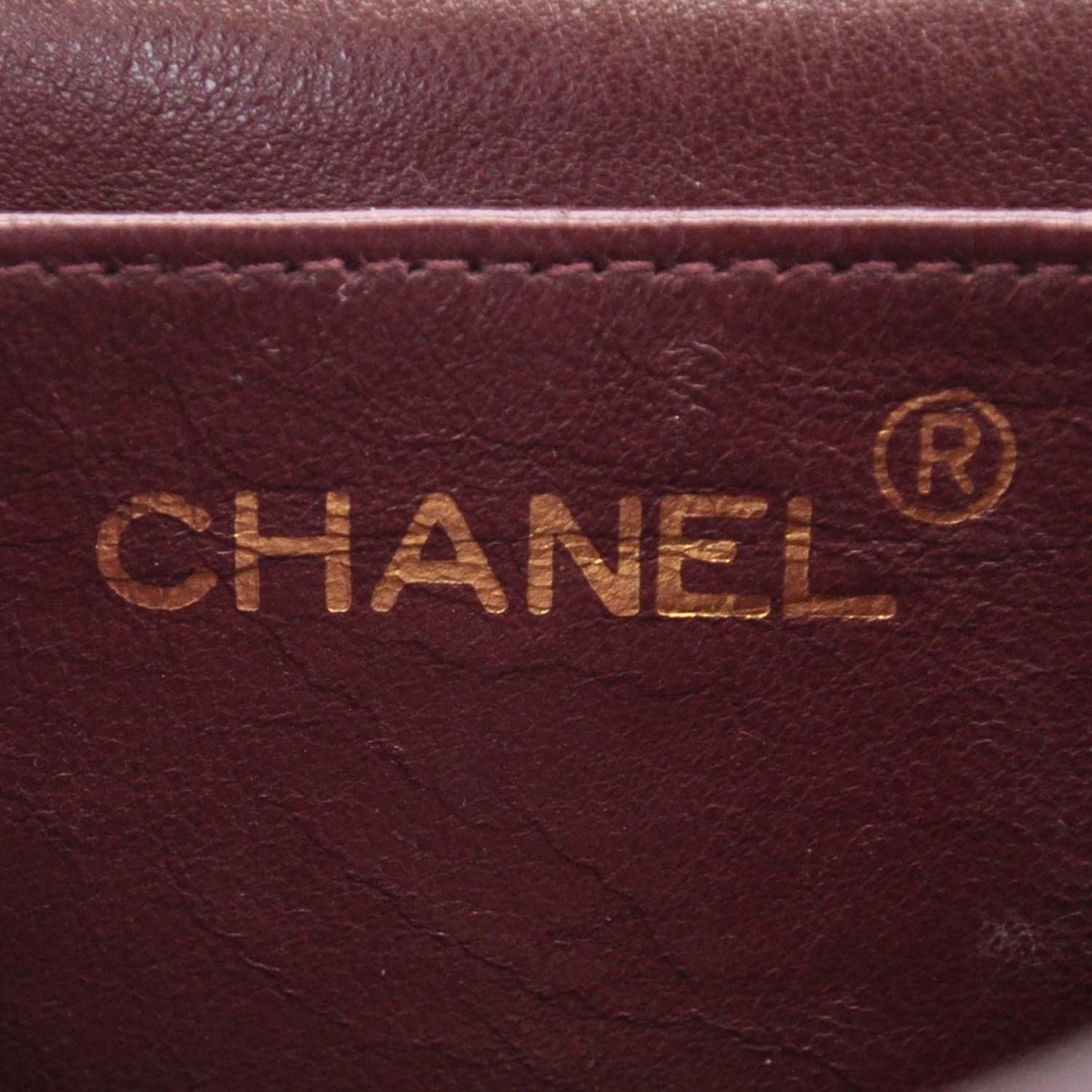 Lambskin Chevron Mini Flap Navy