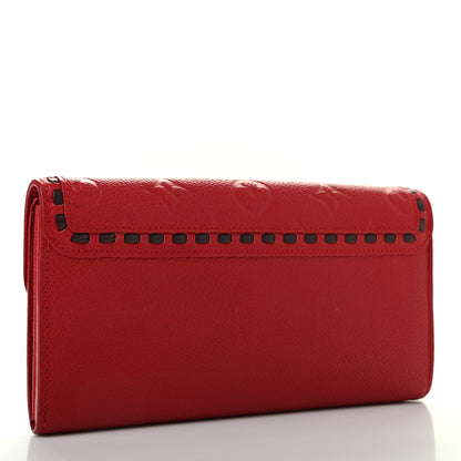 Louis Vuitton Empreinte Sarah Wallet Red Scarlet 3 of 9