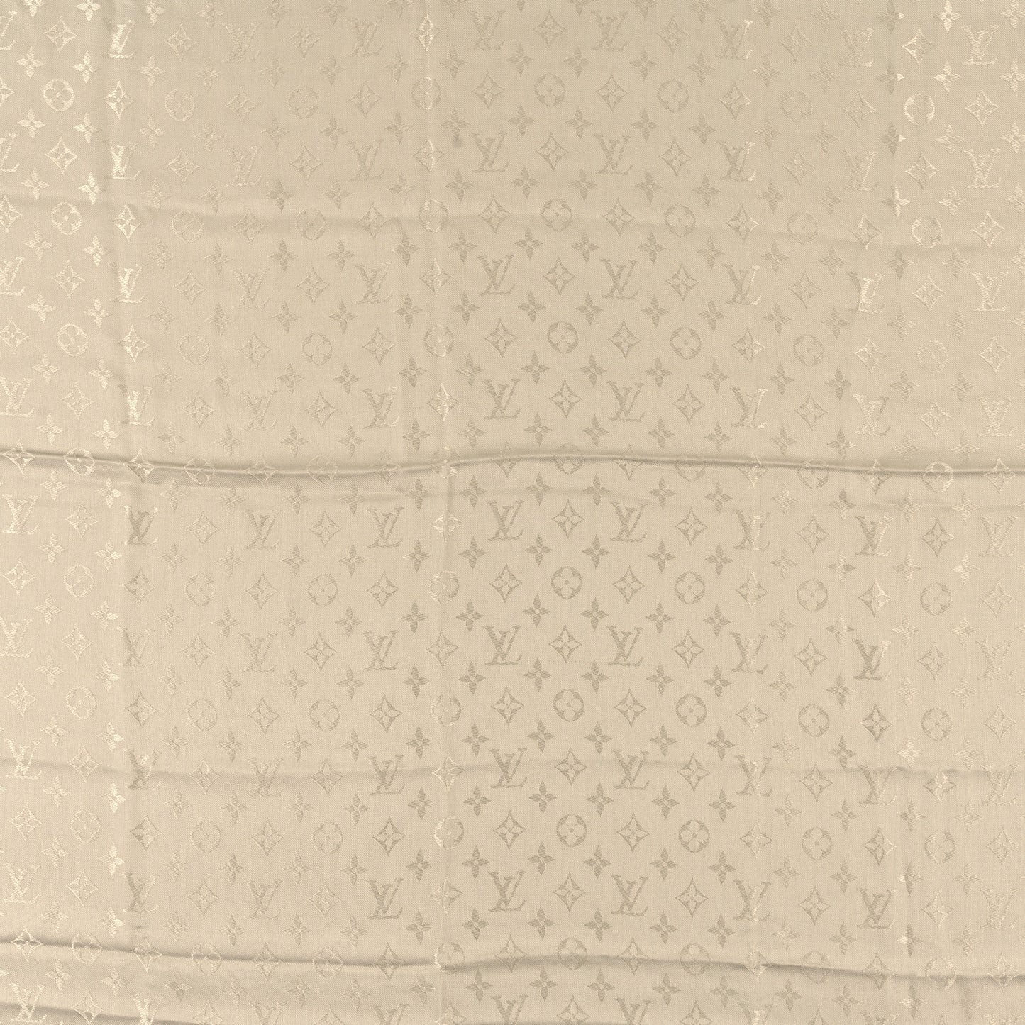 Silk Wool Monogram Shawl Sauge