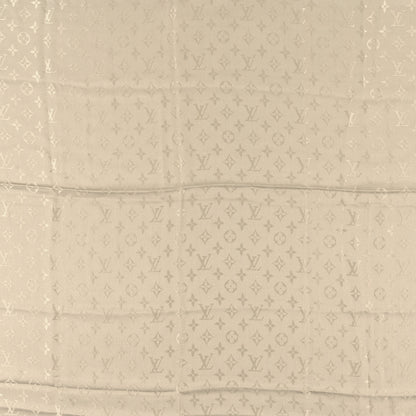 Louis Vuitton Silk Wool Monogram Shawl Sauge 2 of 4