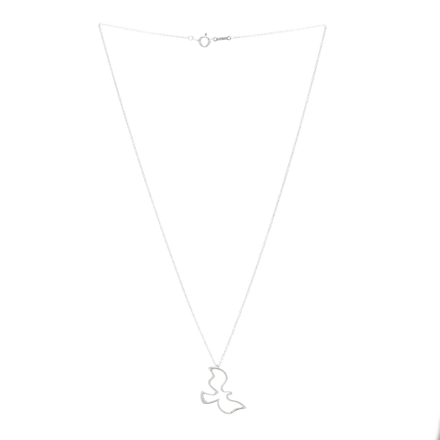 Sterling Silver Paloma Picasso Dove Pendant Necklace