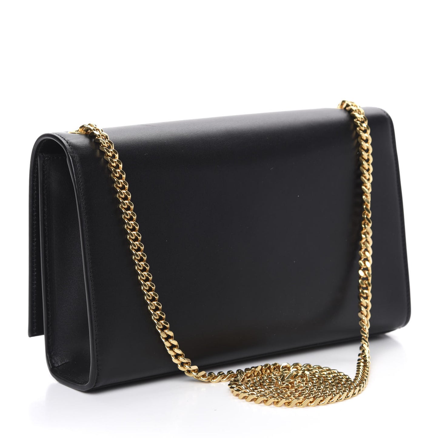 Smooth Calfskin Medium Classic Monogram Kate Tassel Satchel Black