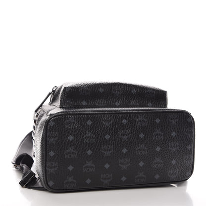 MCM Visetos Medium Side Studs Stark Backpack Black 4 of 10