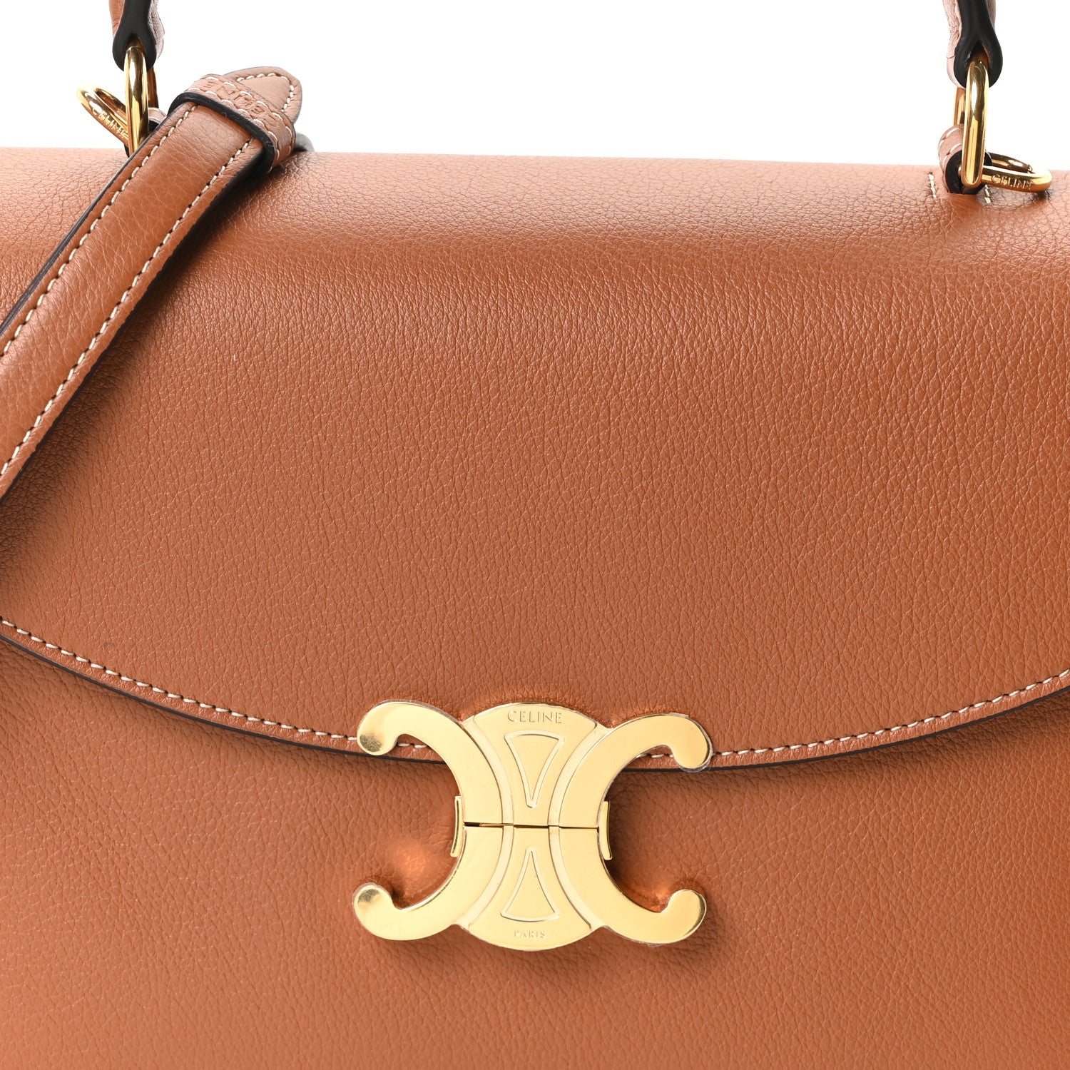 Celine Supple Calfskin Medium Nino Tan Bronze 9 of 11