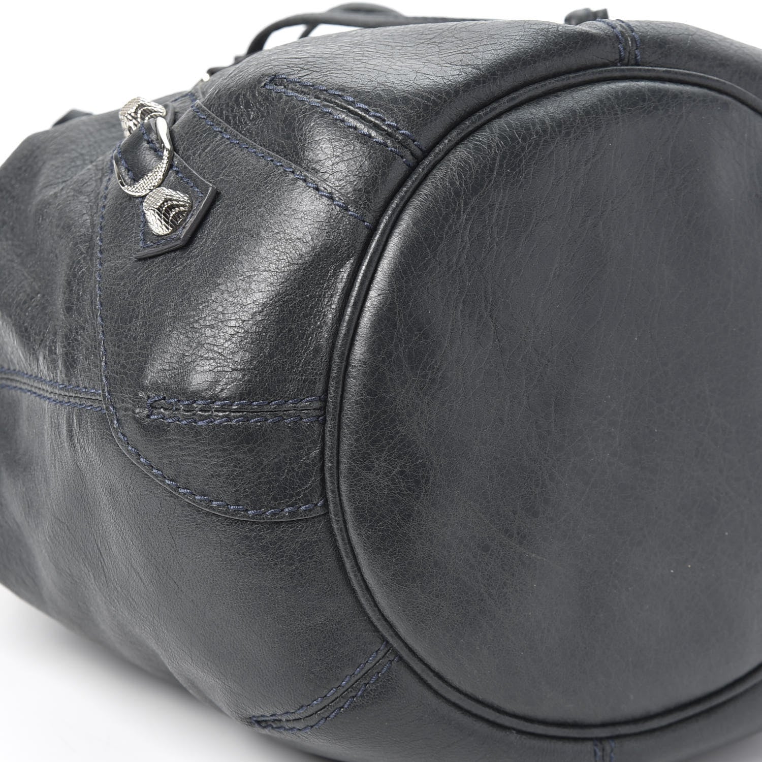 Balenciaga Agneau Giant 12 Silver Hardware Mini Pompon Anthracite 5 of 9