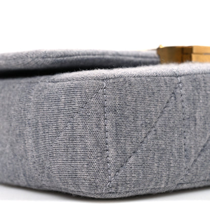 Saint Laurent Jersey Wool Patchwork Monogram Mini Jamie Baguette Grigio 9 of 11