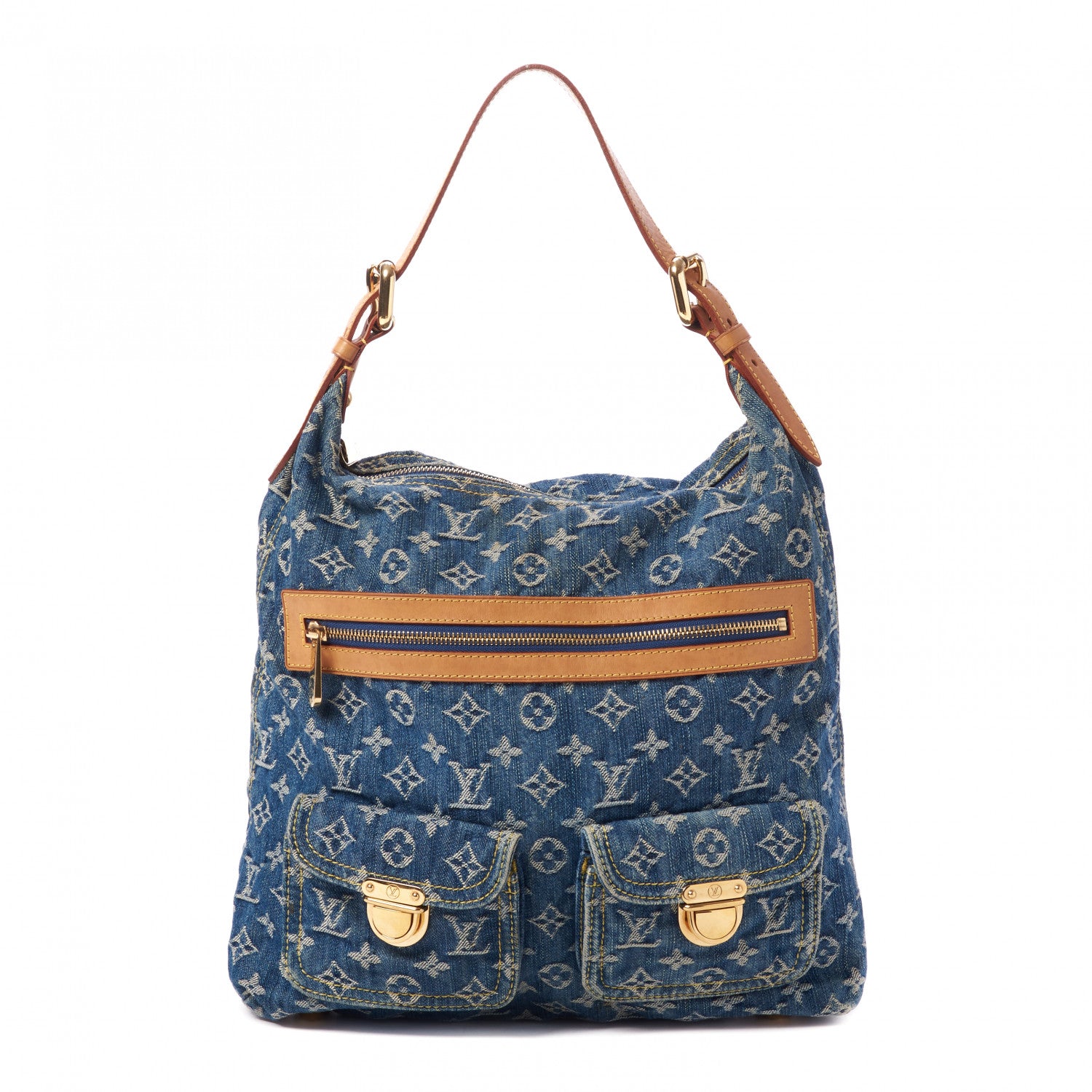 Louis Vuitton Denim Baggy GM Blue 1 of 8