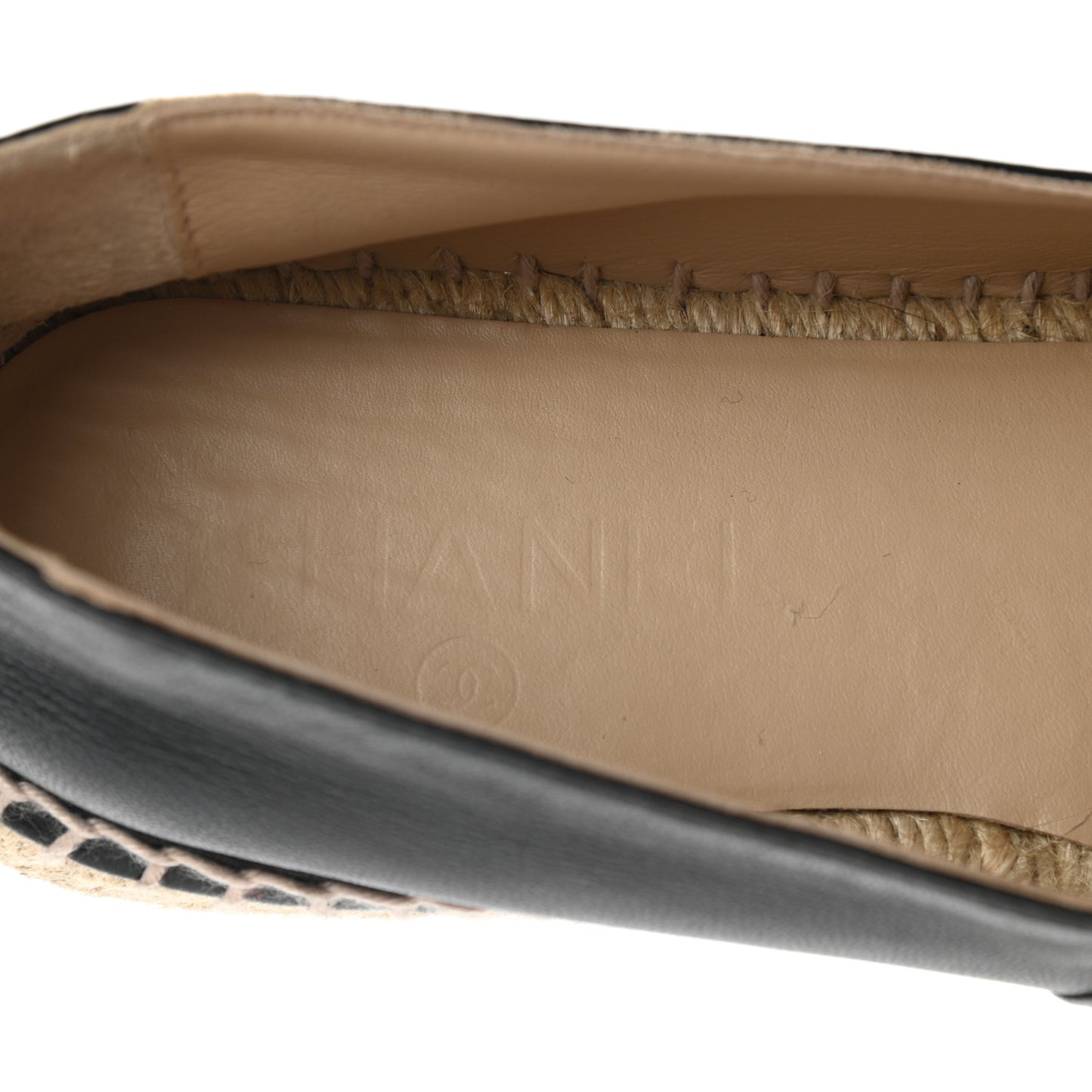 Lambskin CC Espadrilles 38 Black