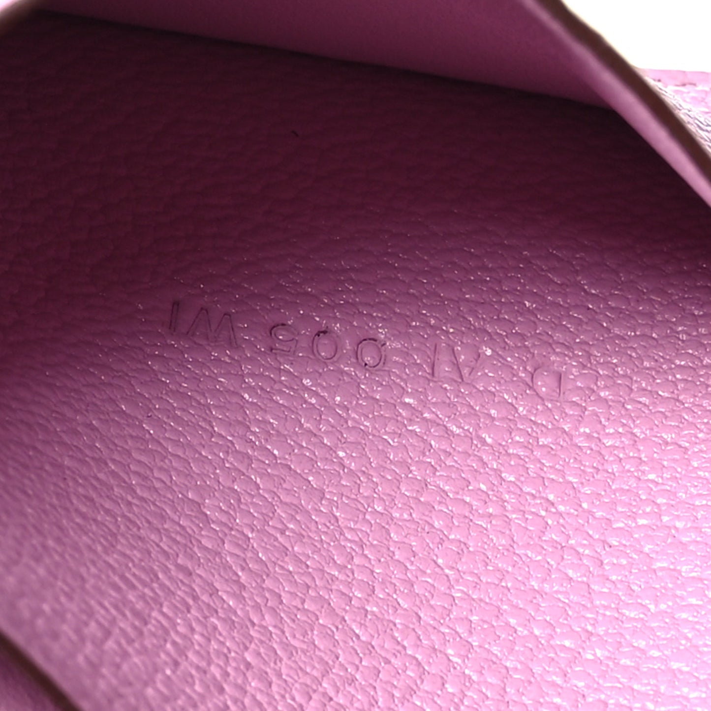Chevre Mysore Bearn Card Holder Wallet Mauve Sylvestre