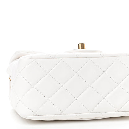 Chanel Lambskin Quilted Mini Pearl Crush Flap White 6 of 9