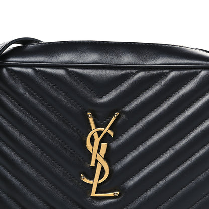 Saint Laurent Calfskin Matelasse Monogram Lou Camera Bag Black 8 of 10