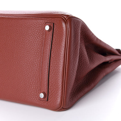 Hermes Taurillon Clemence Birkin 35 Brique 7 of 14