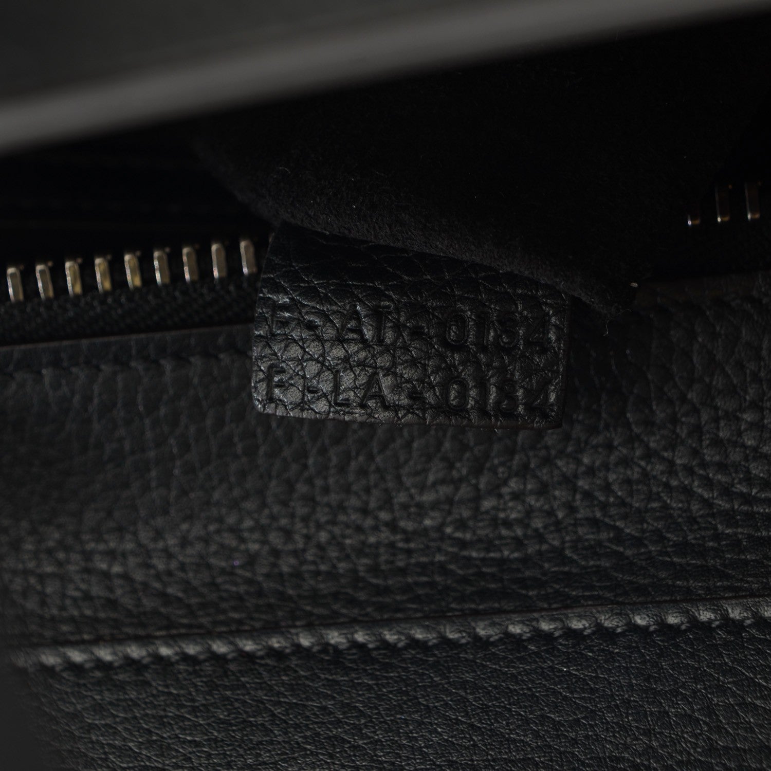 Celine Drummed Calfskin Micro Luggage Black 6 of 7