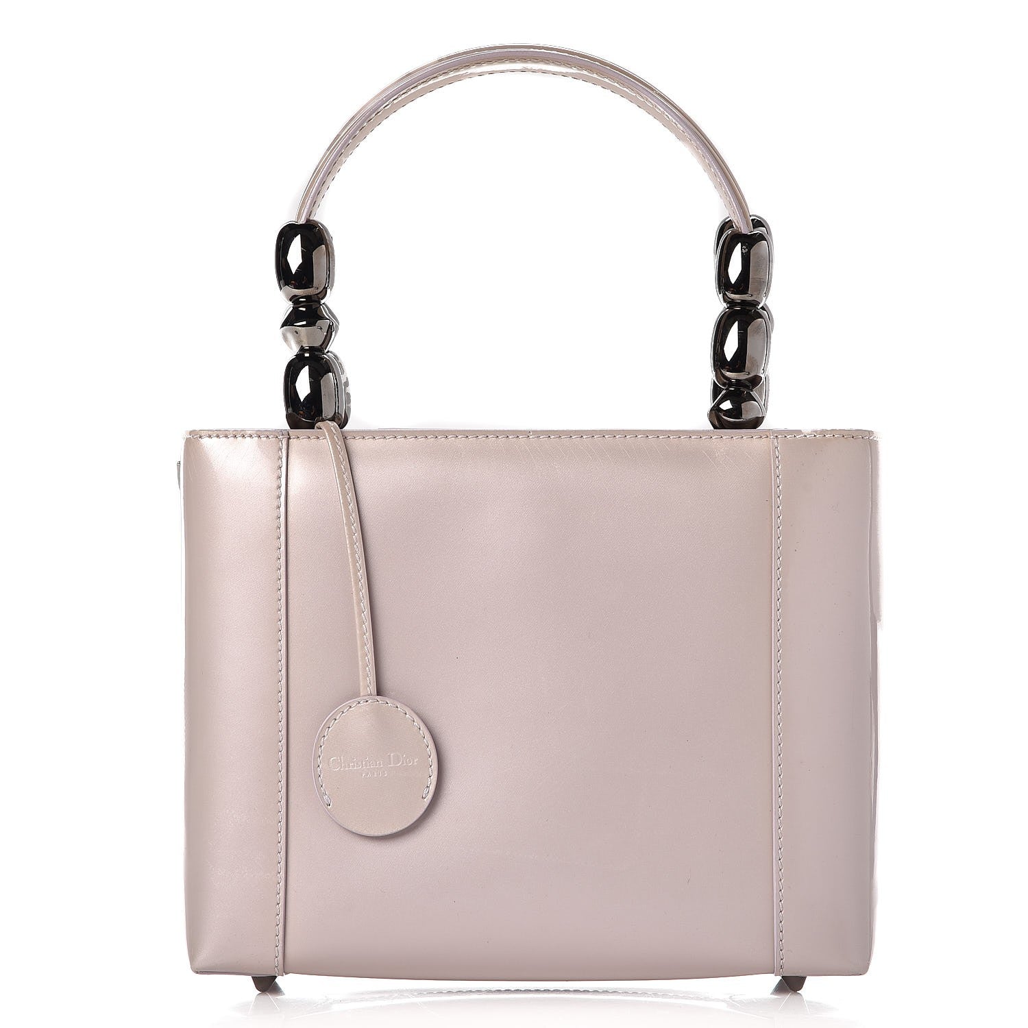 Christian Dior Patent Beaded Malice Tote Light Purple 1 of 11