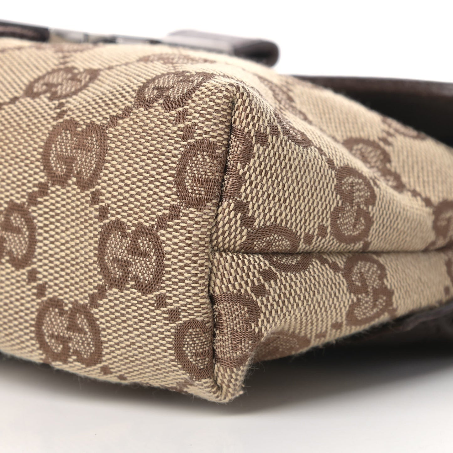 Monogram Waist Pouch Bag Dark Brown