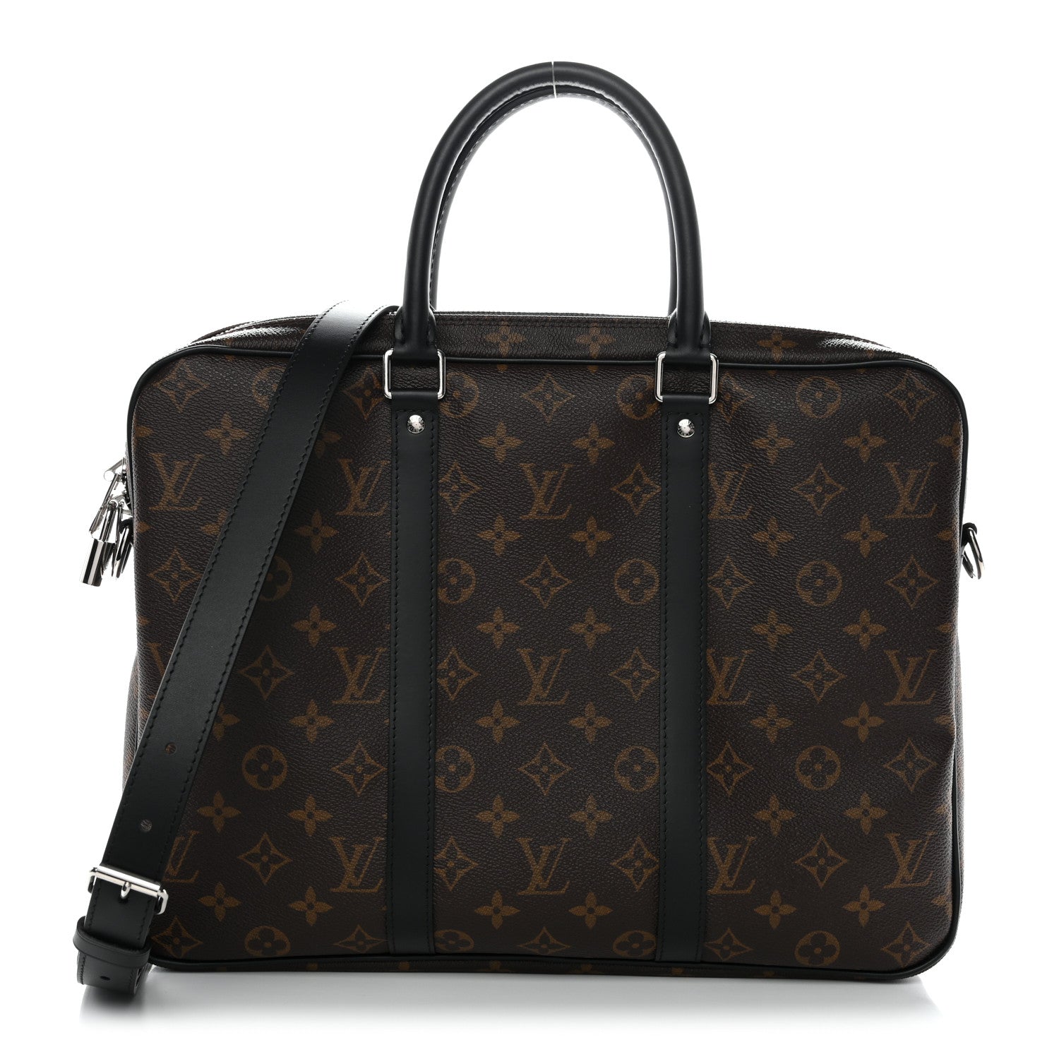 Louis Vuitton Monogram Macassar Porte-Documents Voyage PM 1 of 9