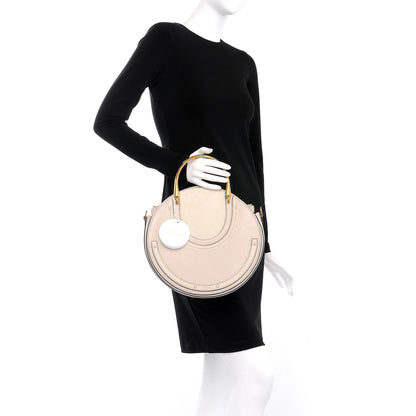 Chloe Goatskin Suede Medium Pixie Bag Abstract White 3 of 8