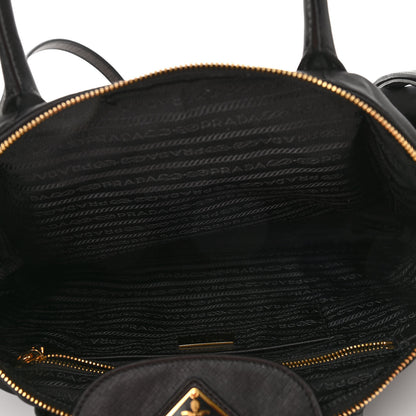 Prada Tessuto Nylon Saffiano Tote Black 6 of 11