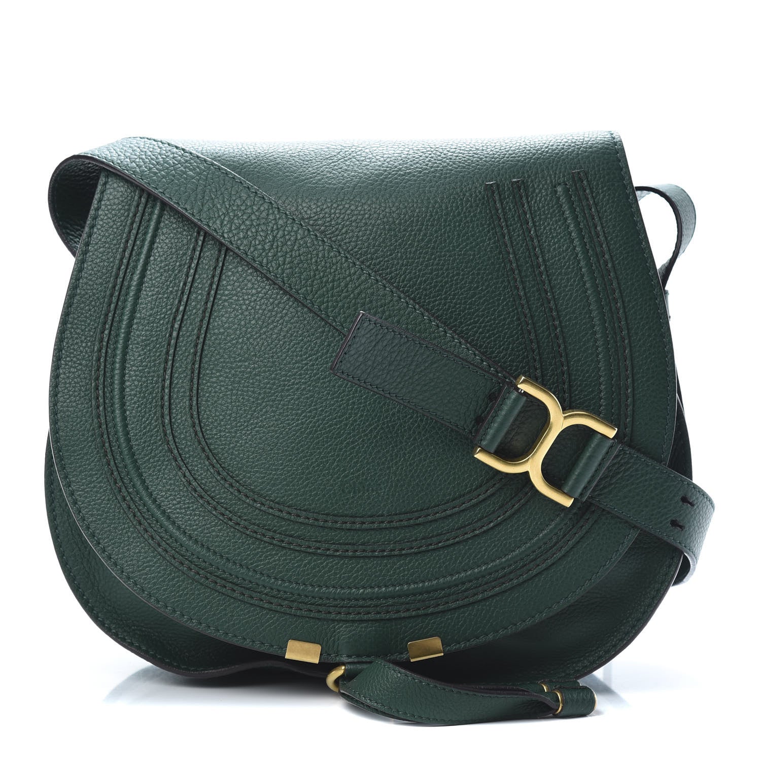 Chloe Calfskin Medium Marcie Round Crossbody Bag Epicea 1 of 10