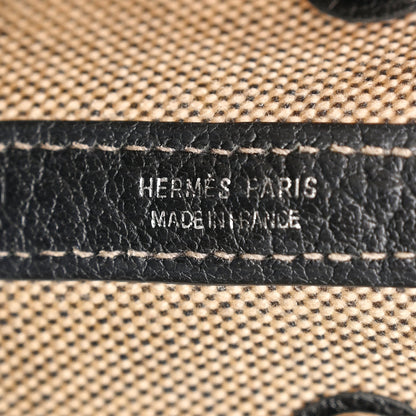 Hermes Twill D H Negonda Garden Party 30 TPM Ecru Black 6 of 10